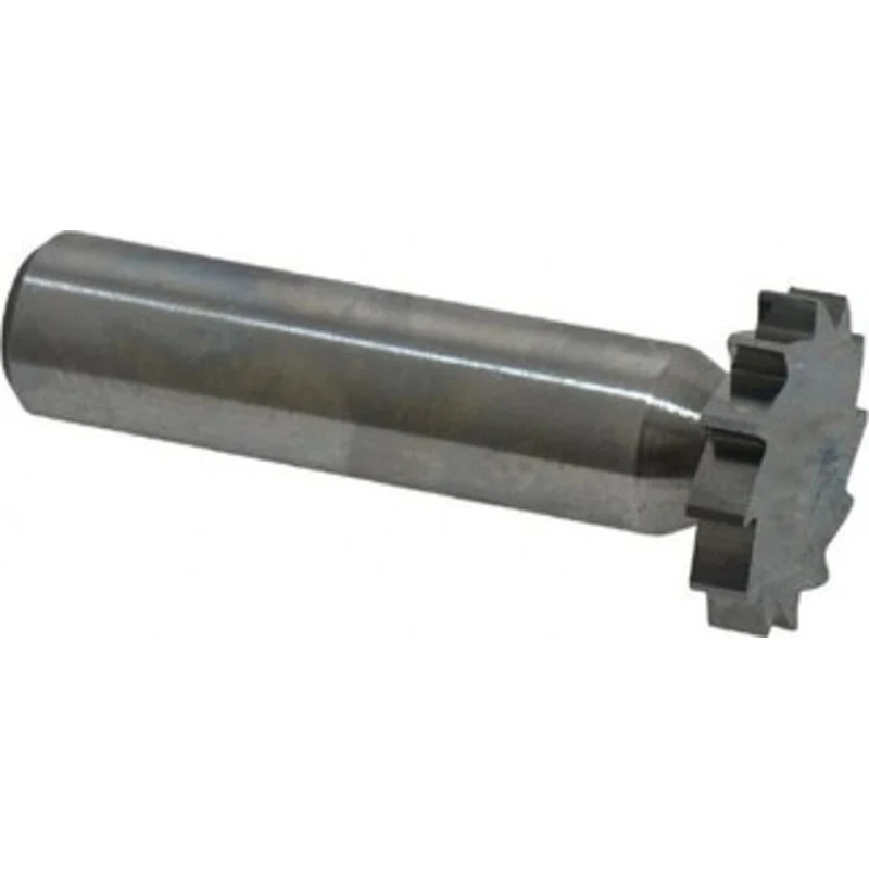 Made in USA ANSI 507 (Old Std # 10) 7/8 Cut Diam, 5/32 Cut Width, 1/2 Shank, Straight-Tooth Woodruff Keyseat Cutter S...